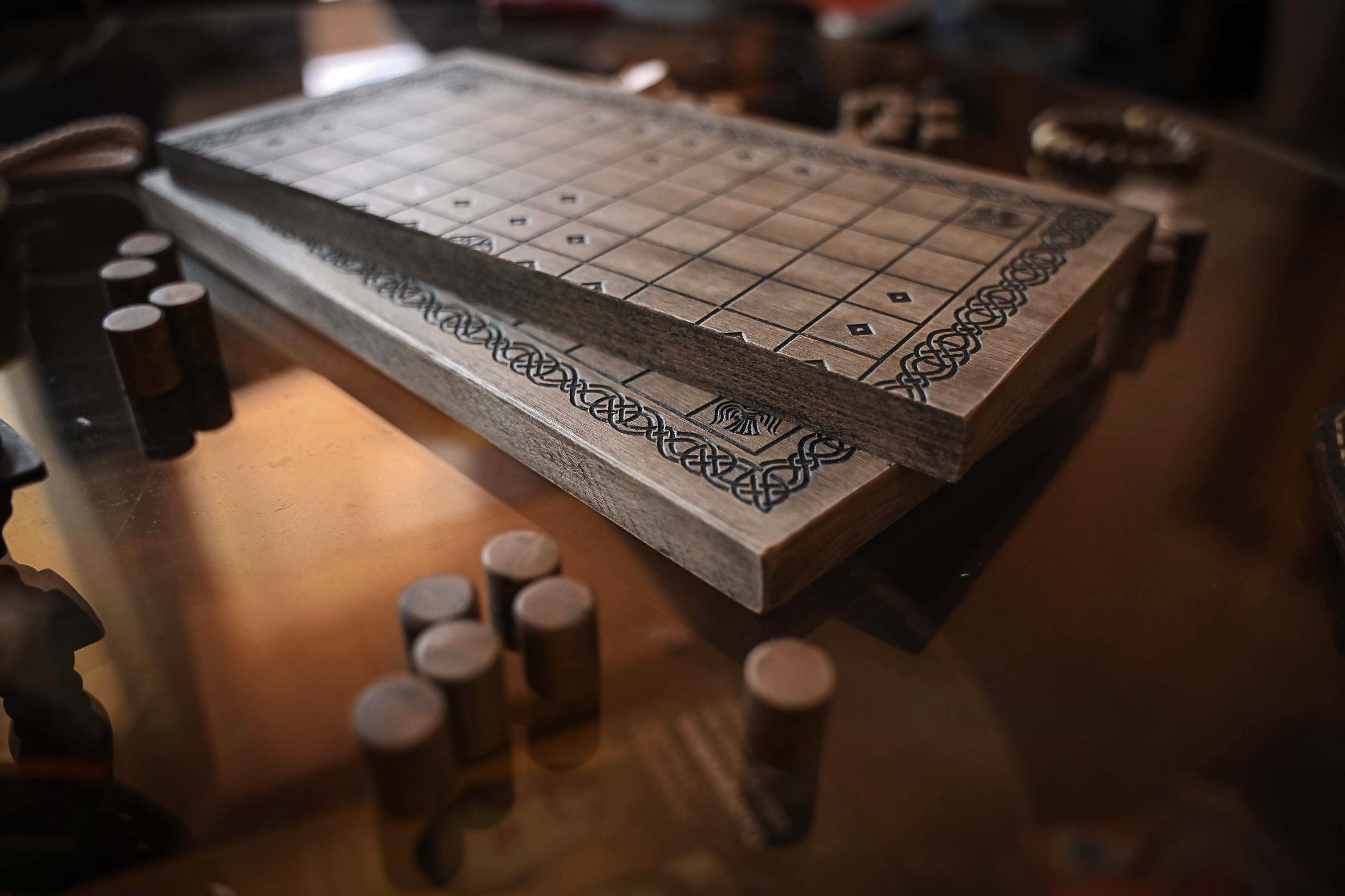 Handmade Hnefatafl Viking Chess Board Game