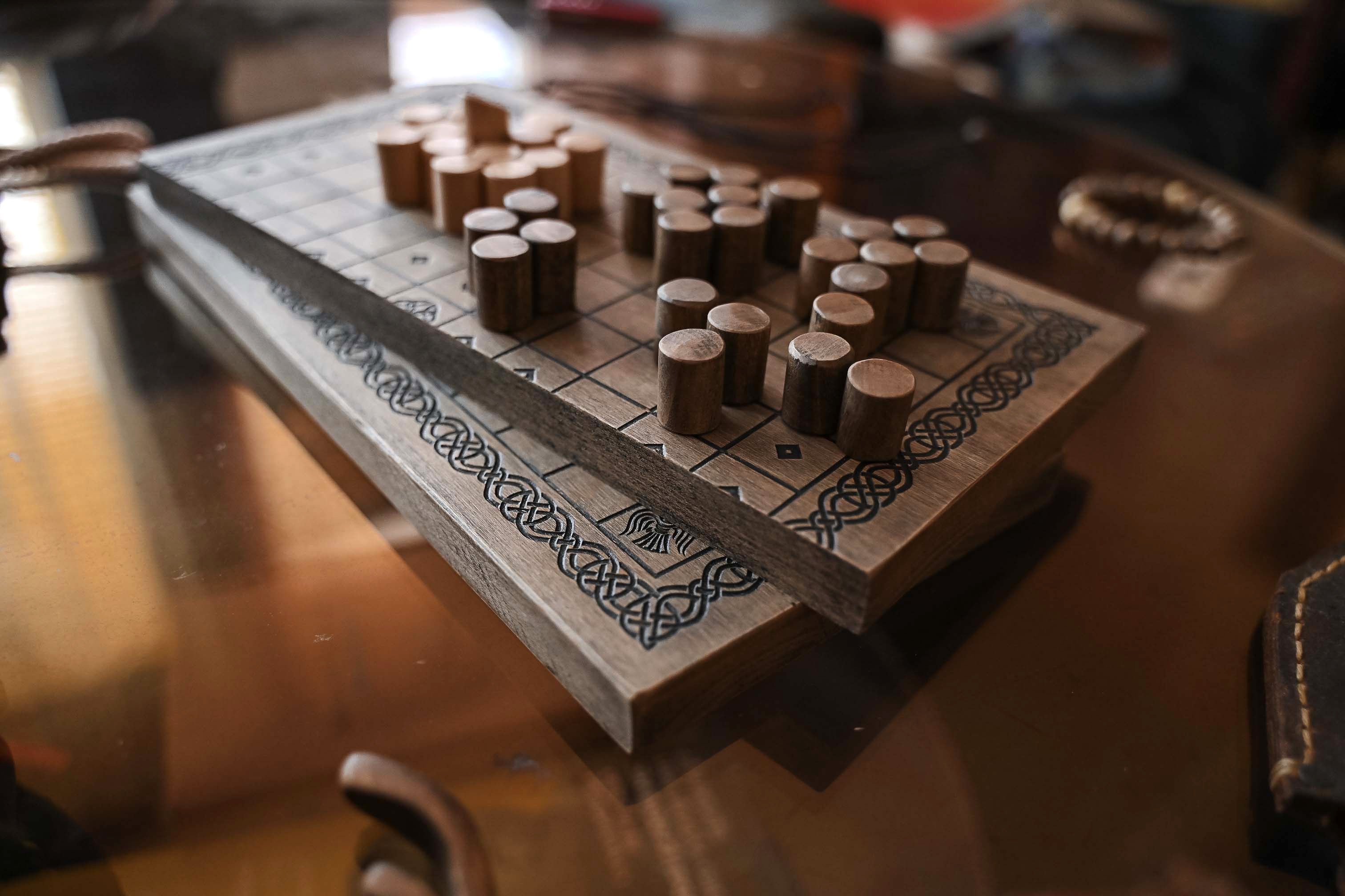 Handmade Hnefatafl Viking Chess Board Game