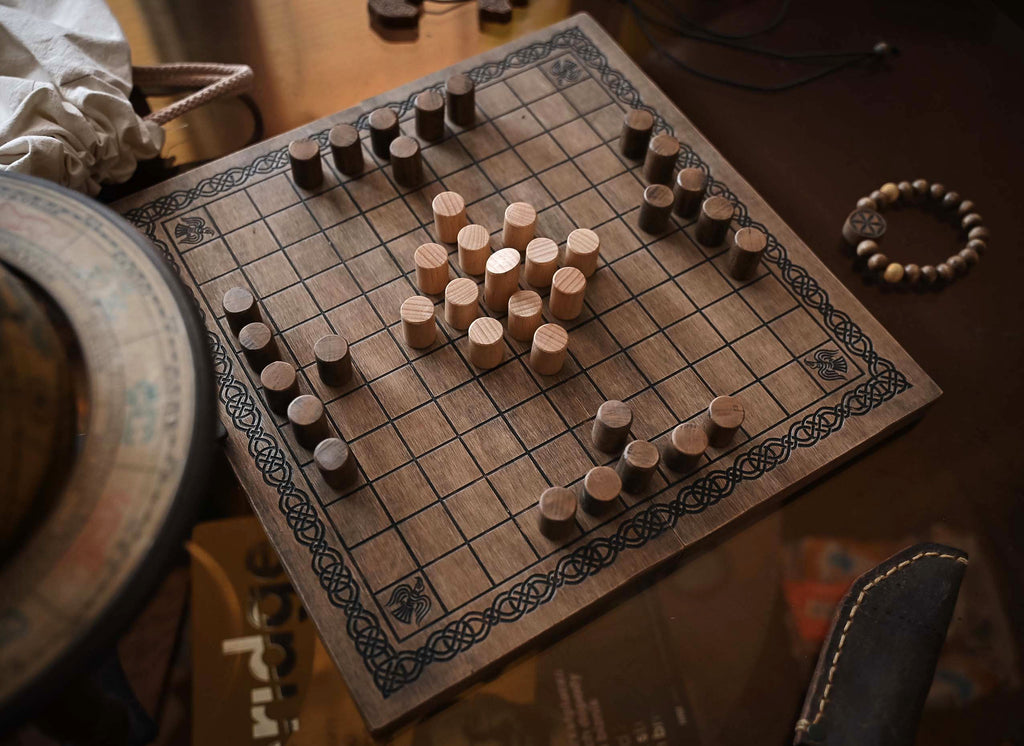 Handmade Hnefatafl Viking Chess Board Game