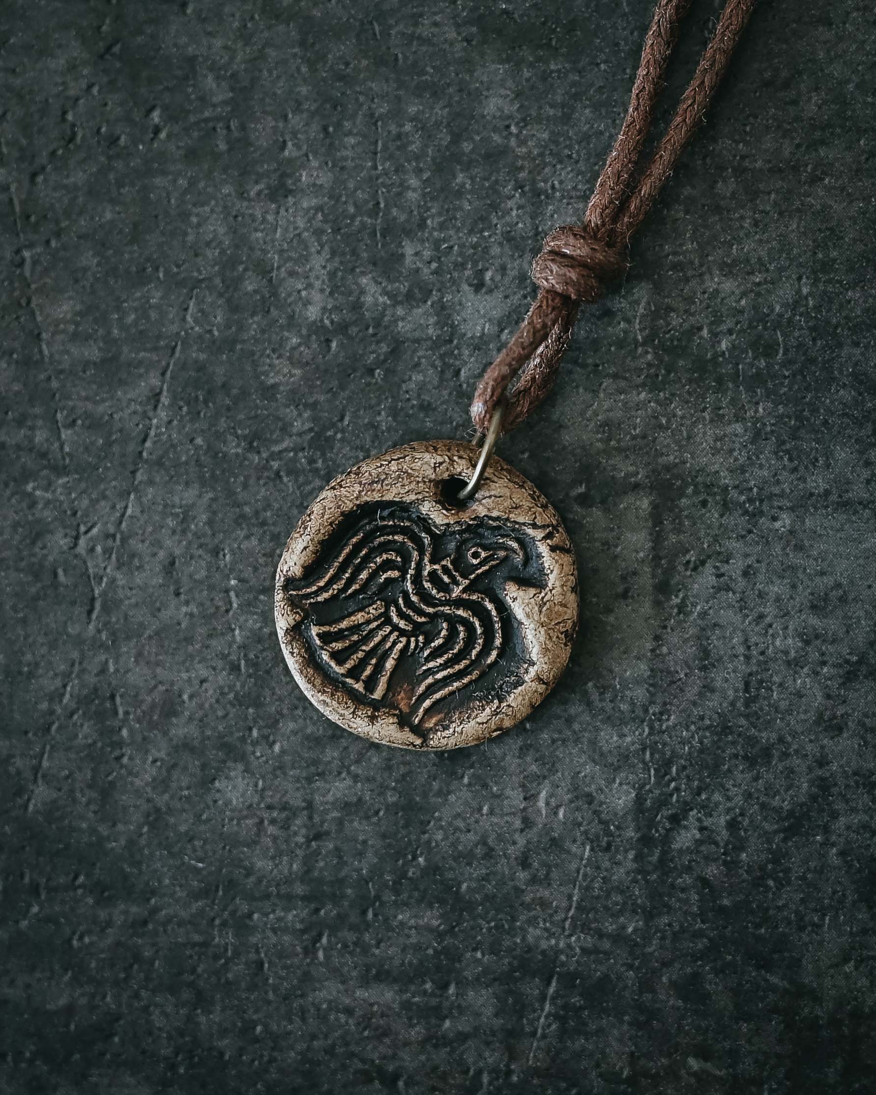 Viking Spirit Ceramic Talisman