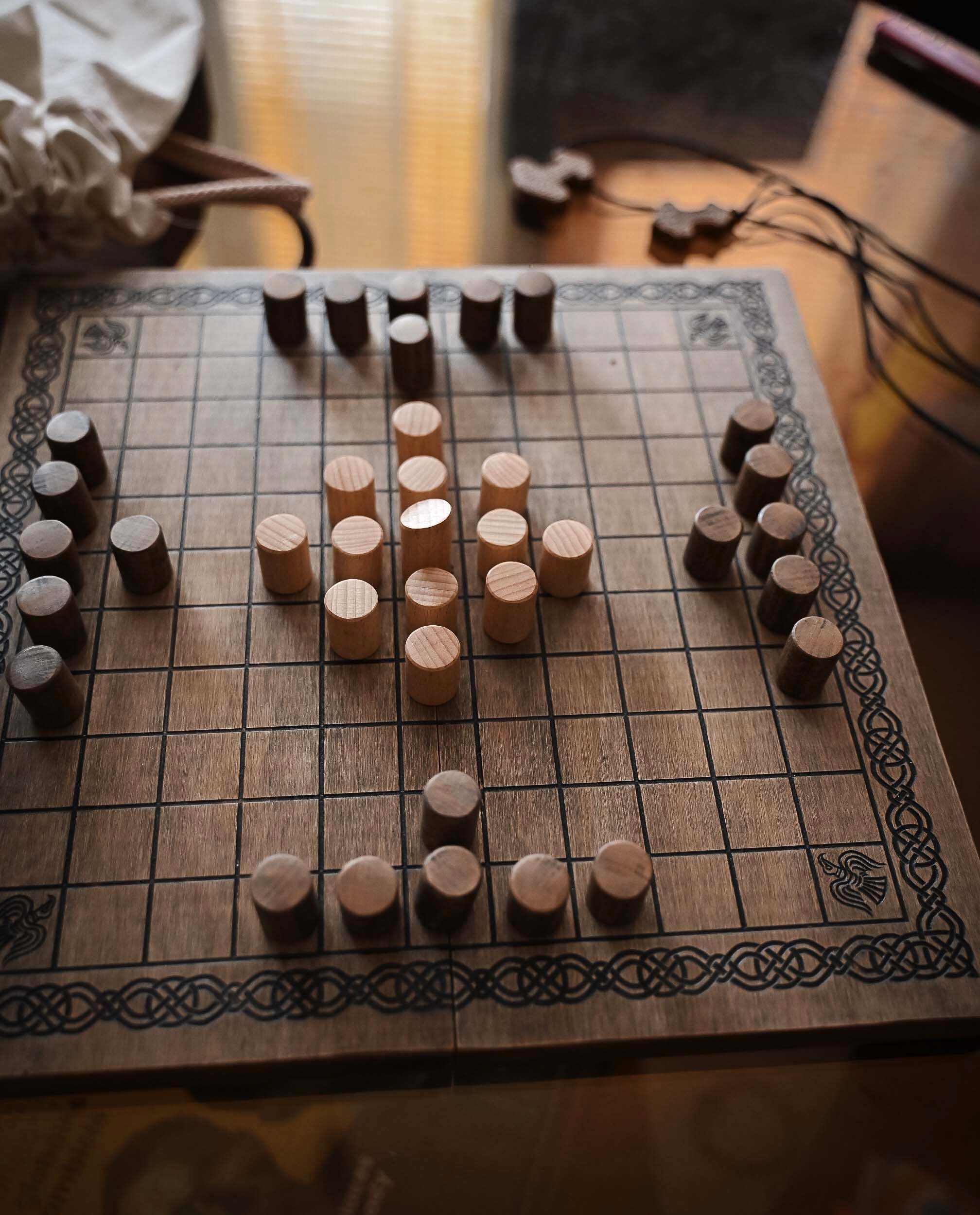 Handmade Hnefatafl Viking Chess Board Game