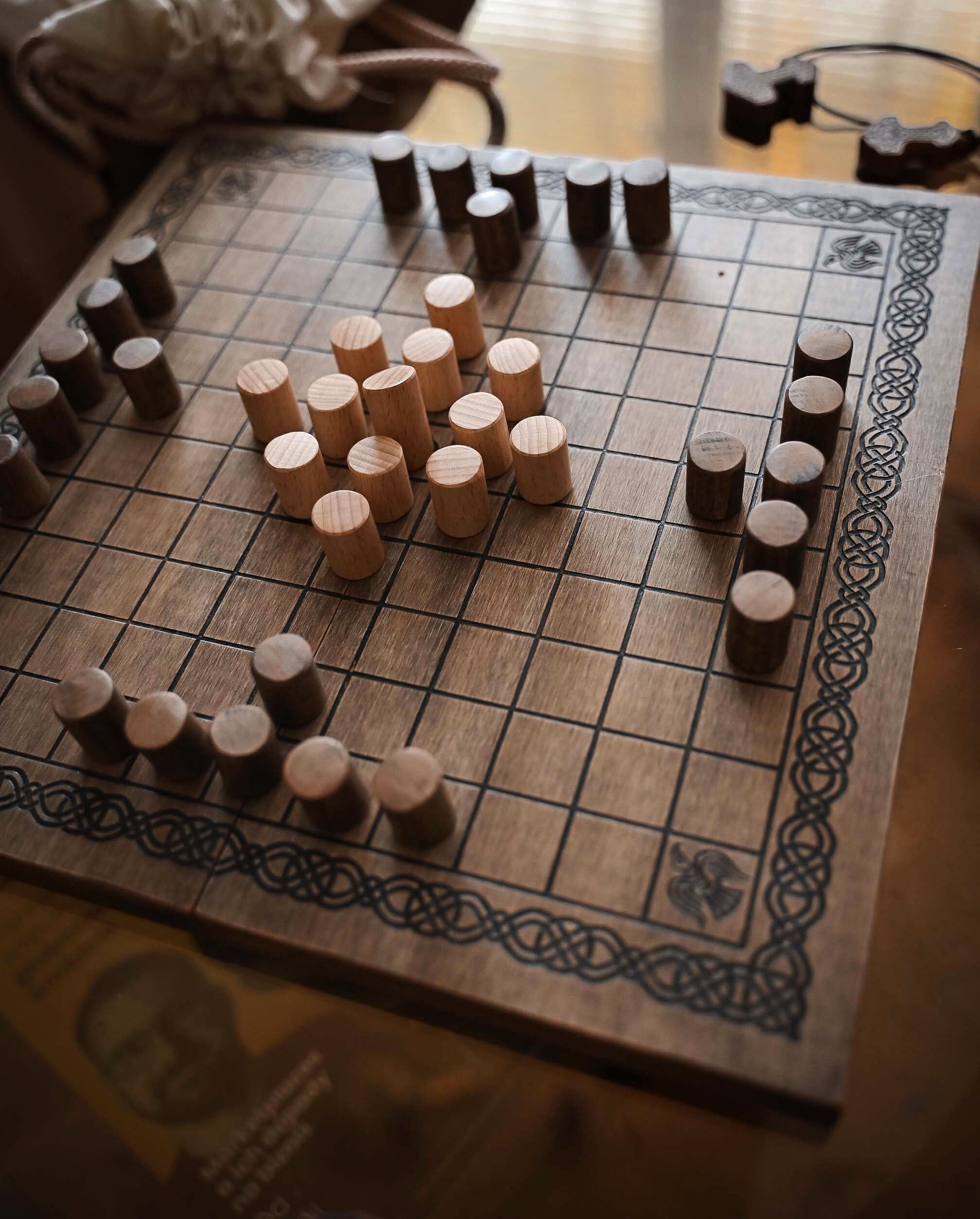 Handmade Hnefatafl Viking Chess Board Game