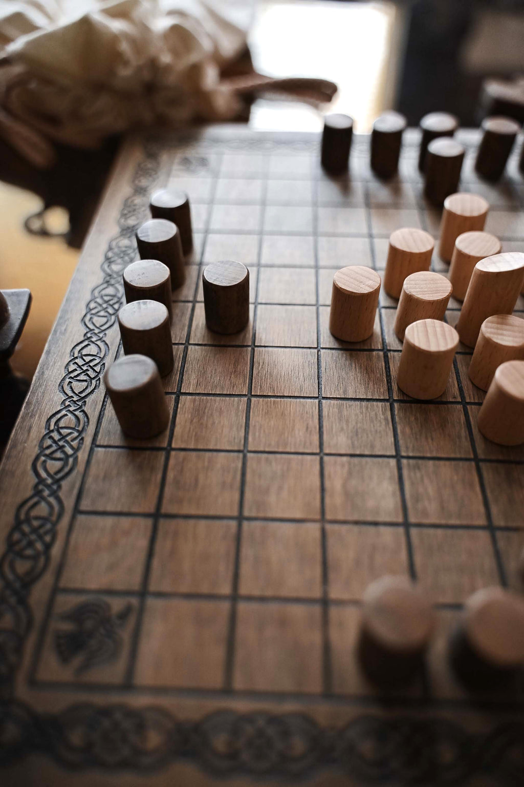 Handmade Hnefatafl Viking Chess Board Game