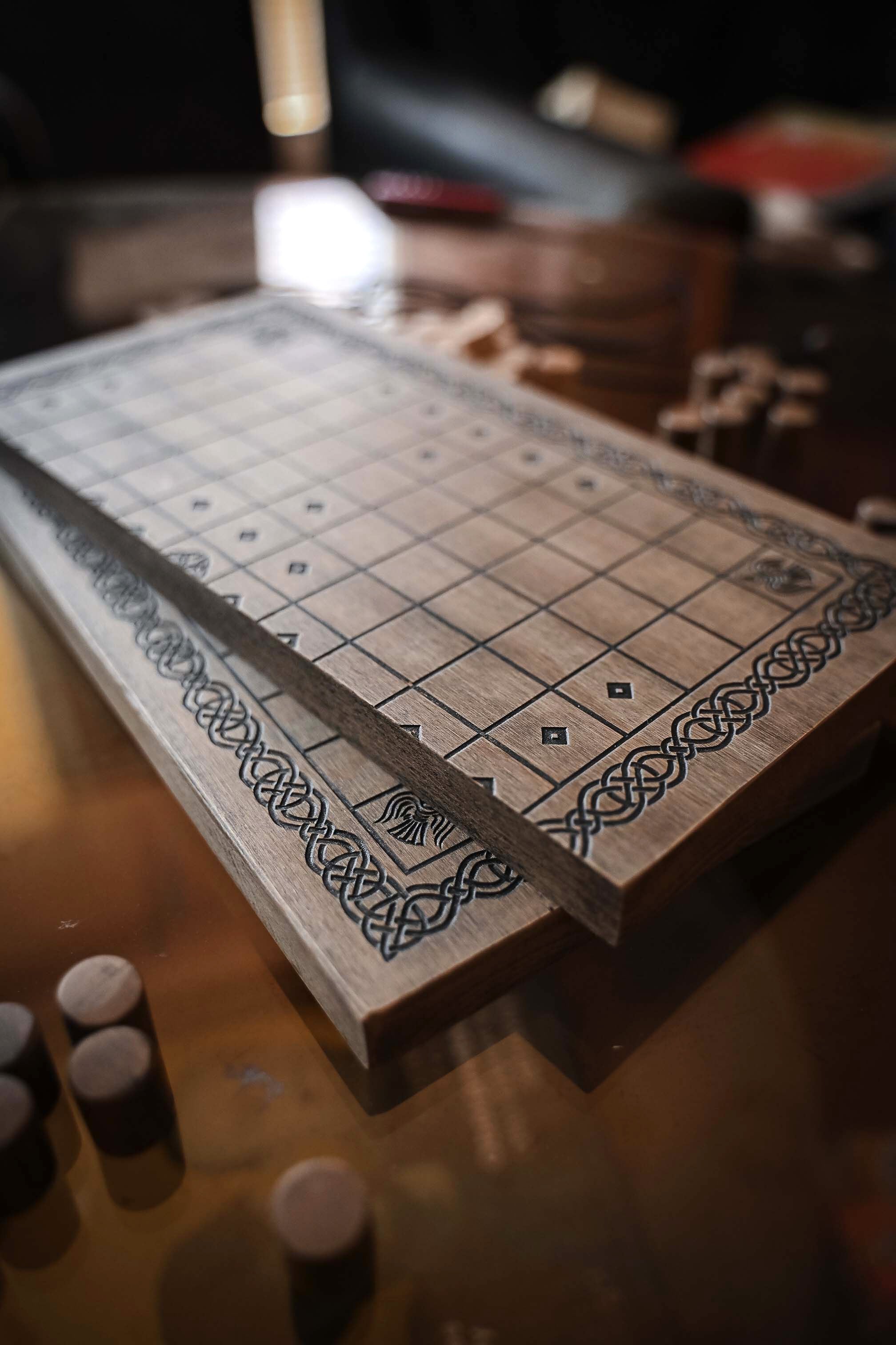 Handmade Hnefatafl Viking Chess Board Game