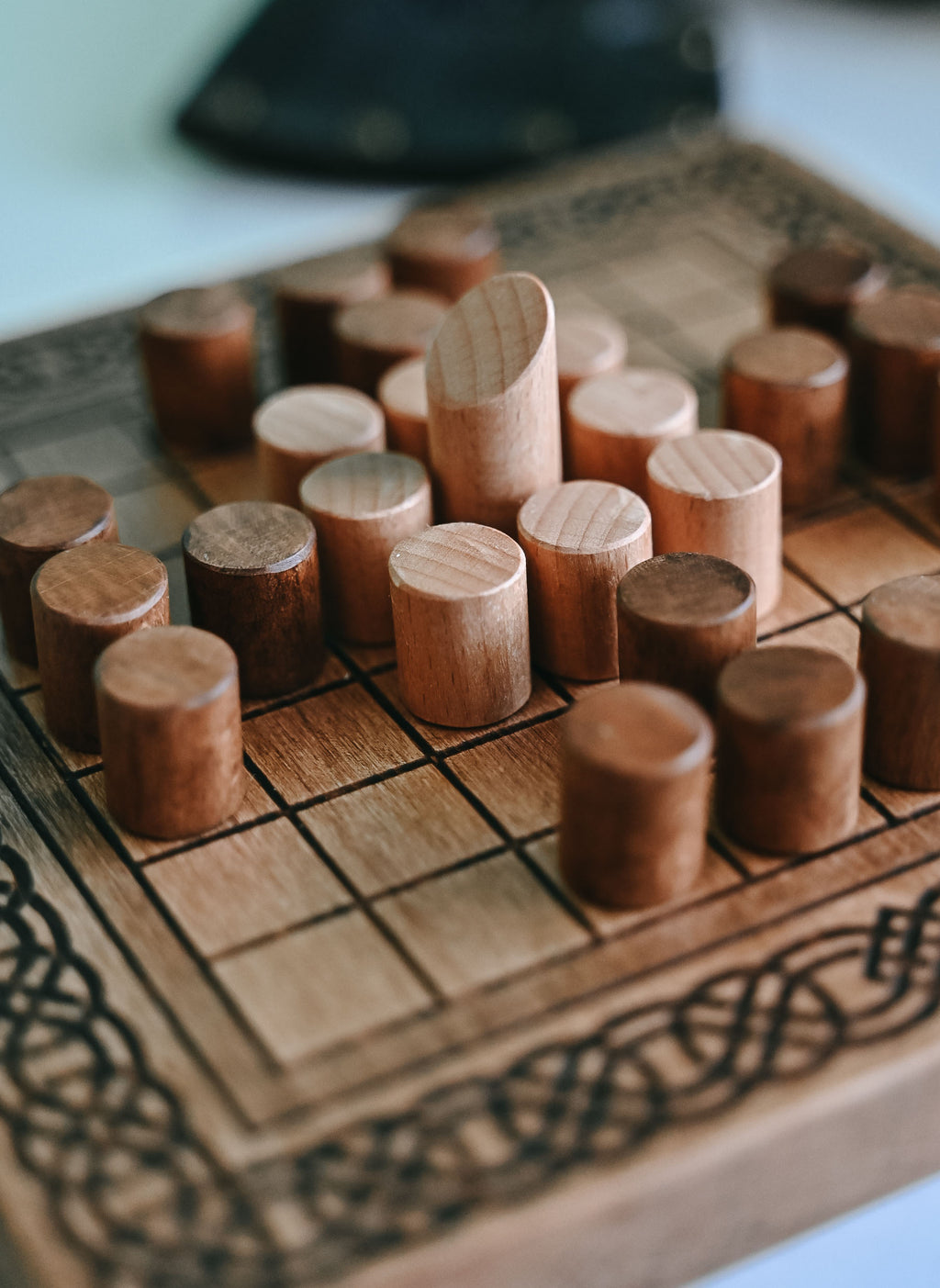 Ard-ri Scottish Hnefatafl, Handmade Board Game, Historical Replica, Solid Wood Game