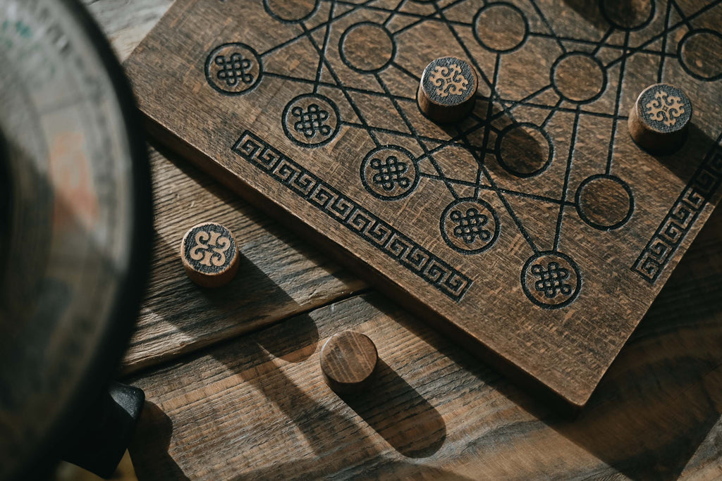 Handmade Beech Wood Jarmo Board Game: Two-Player Abstract Strategy