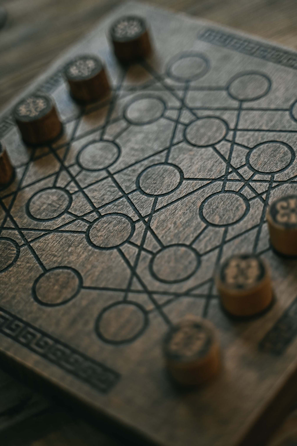 Handmade Beech Wood Jarmo Board Game: Two-Player Abstract Strategy