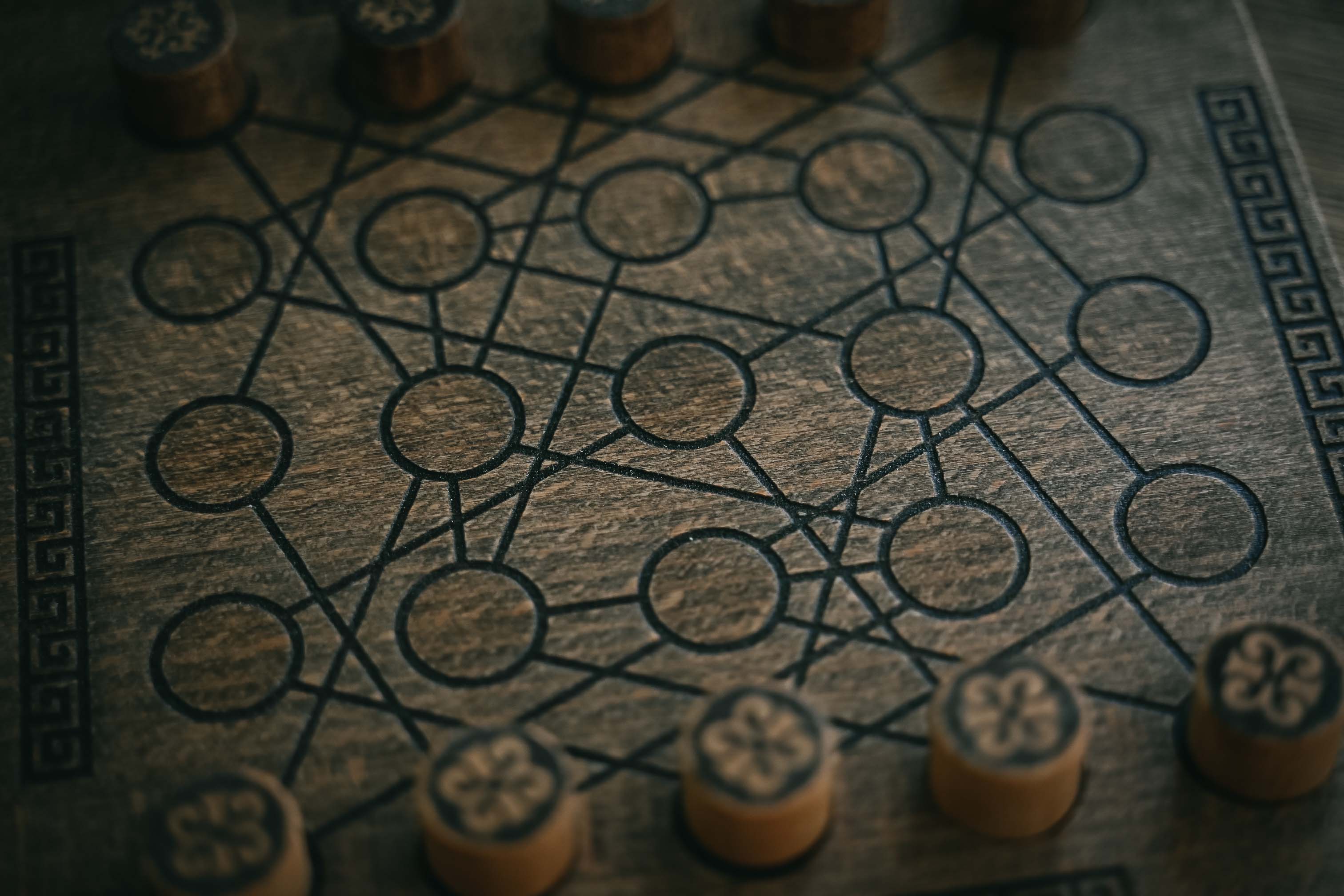 Handmade Beech Wood Jarmo Board Game: Two-Player Abstract Strategy