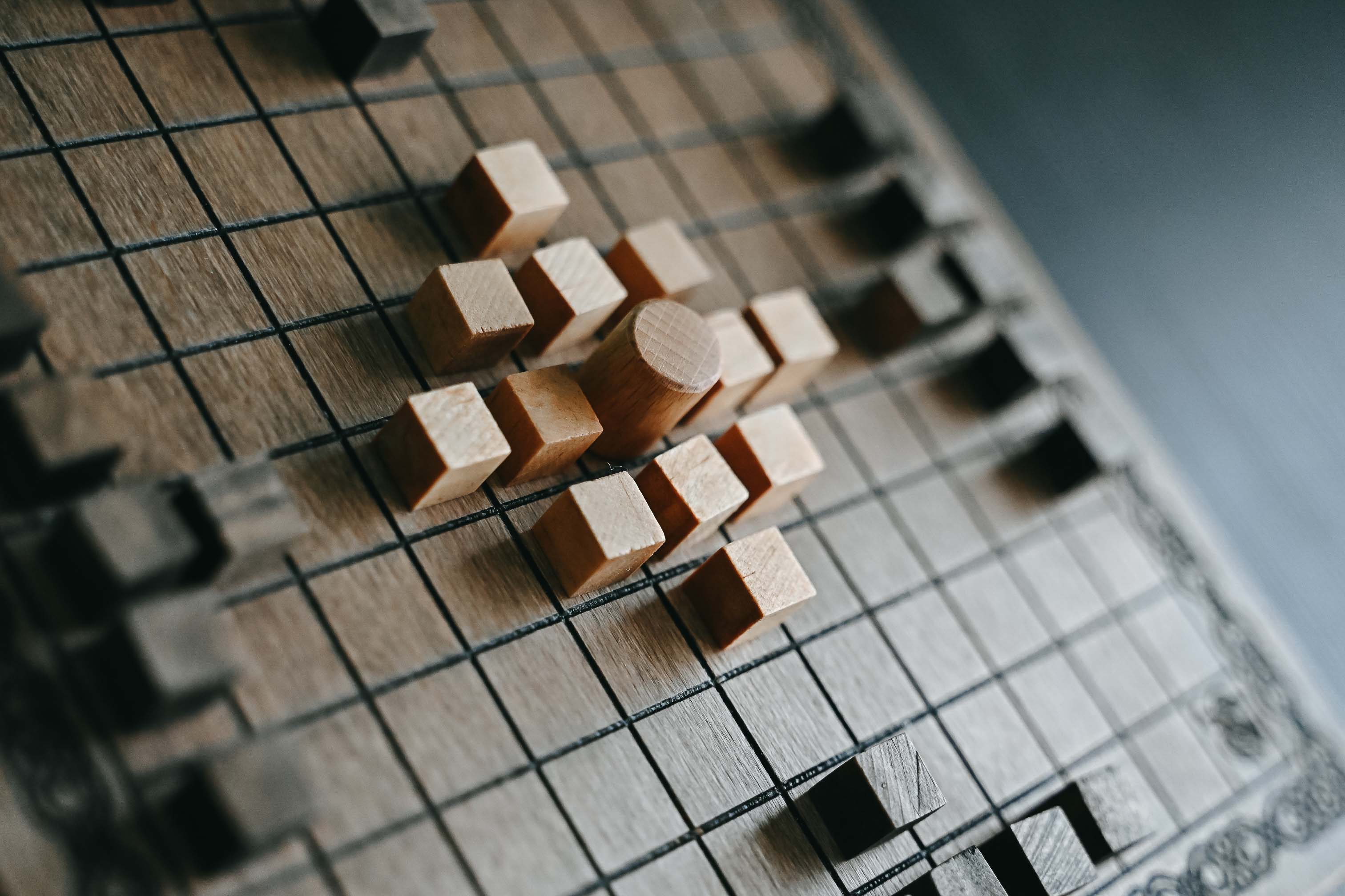 Handmade Hnefatafl Viking Board Game: Solid Beech Wood