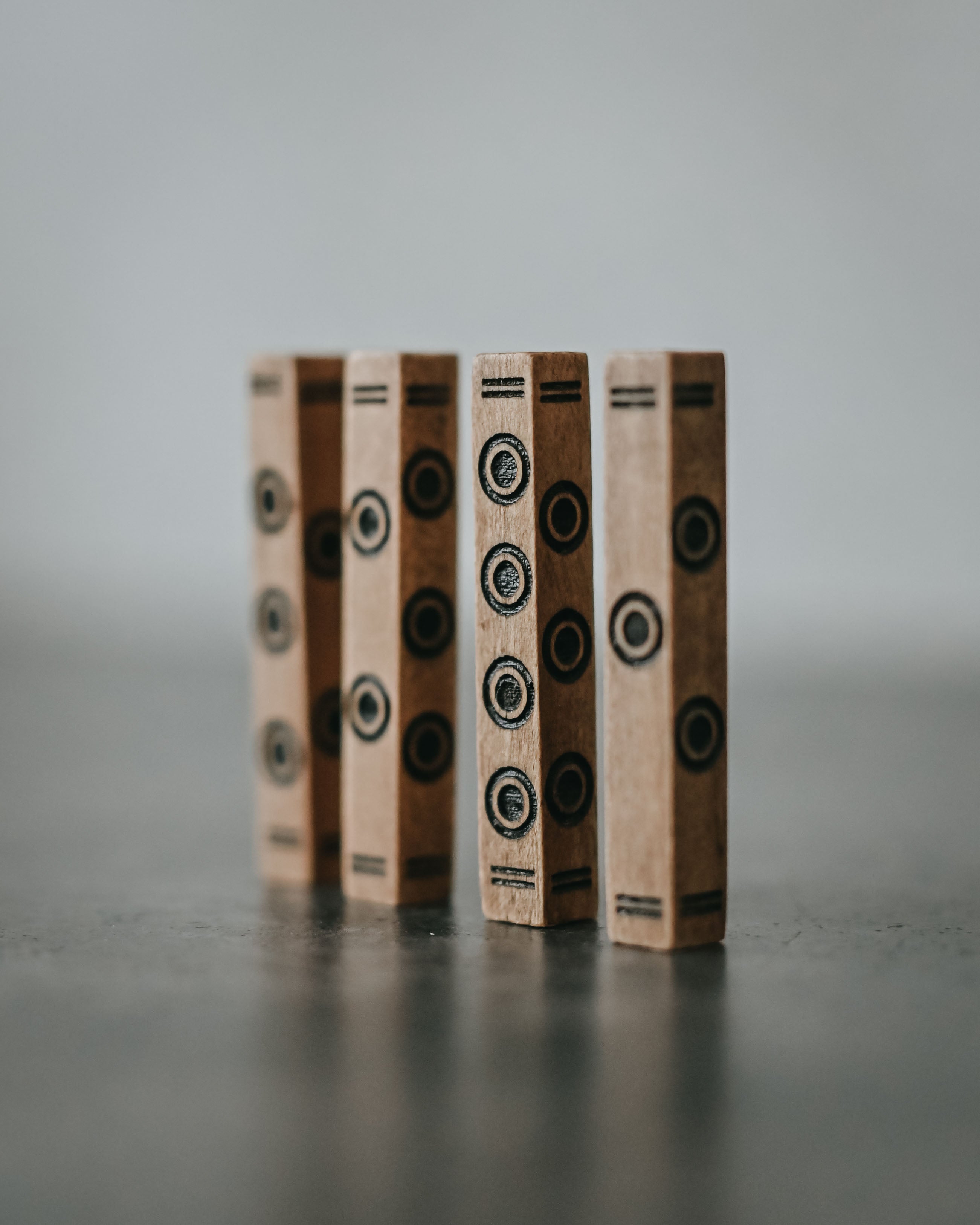 Historic Beechwood Stick Dice (4-Sided)