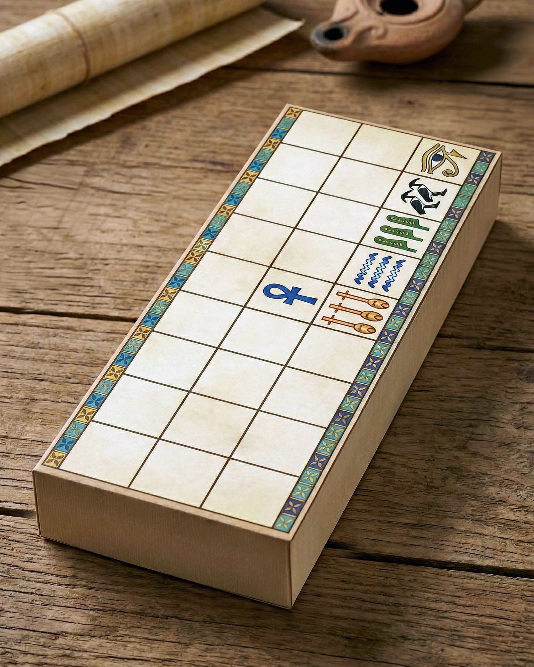 Printable Senet Board Game | Ancient Egyptian Print & Play PDF