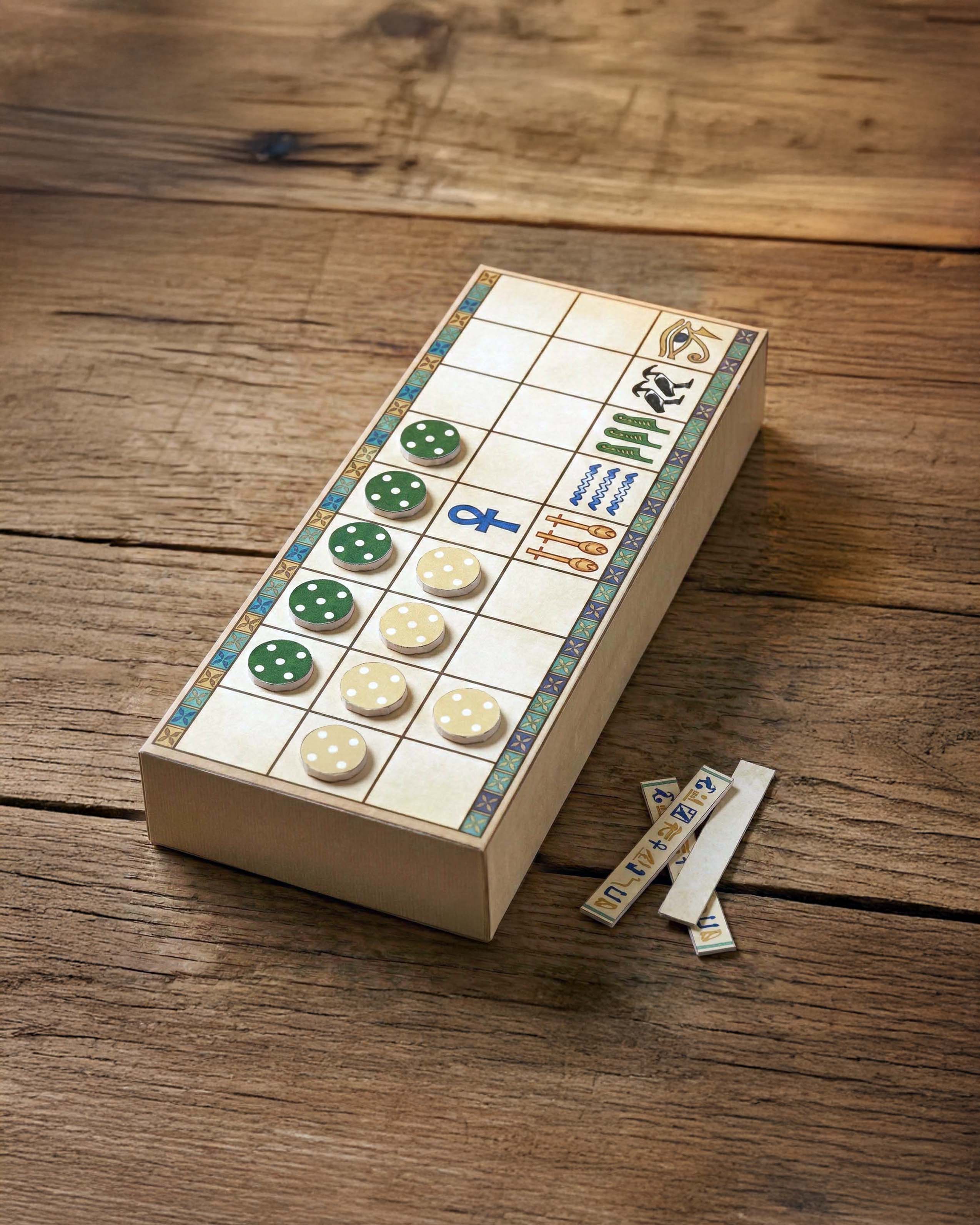 Printable Senet Board Game | Ancient Egyptian Print & Play PDF