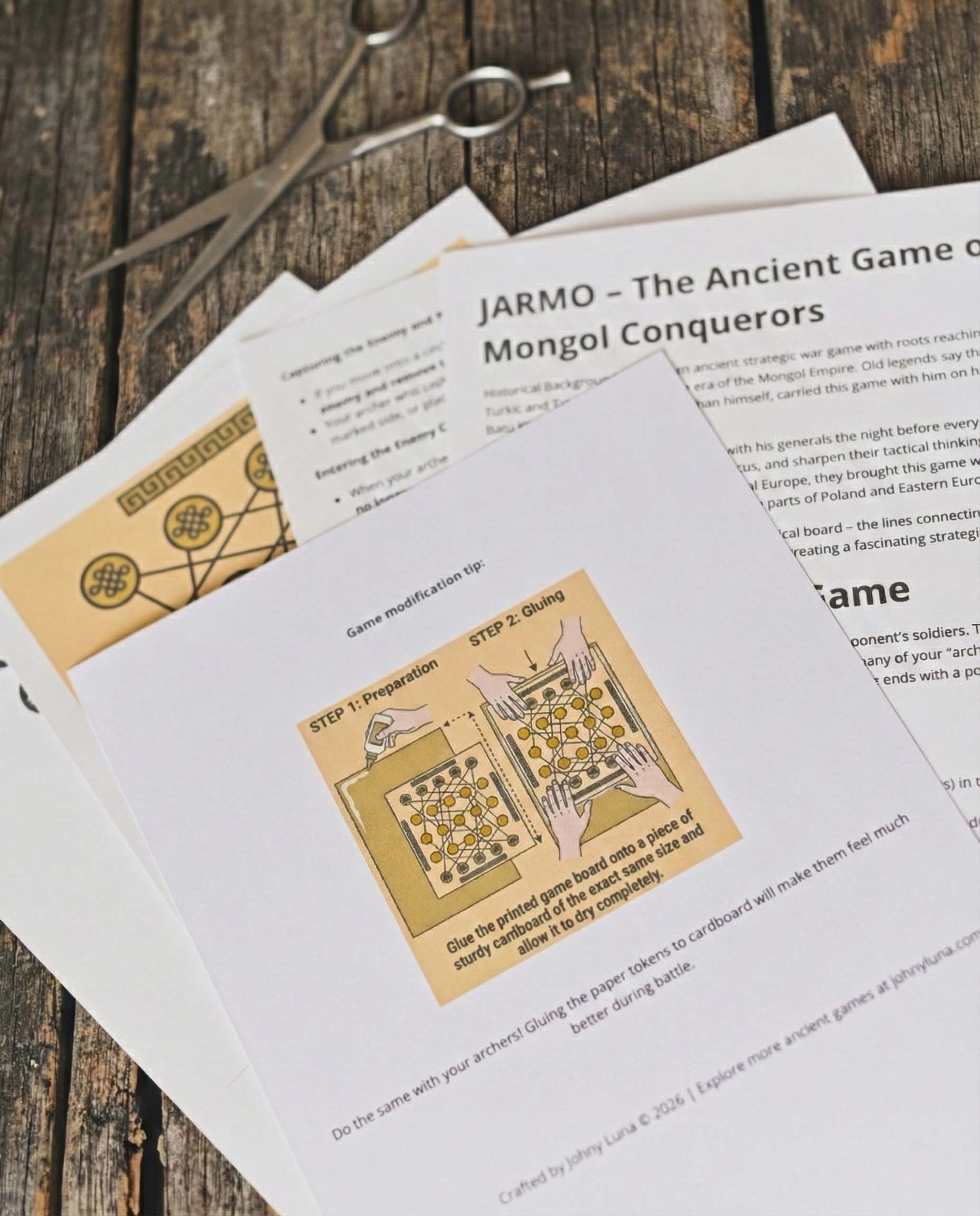 JARMO: The Ancient Board Game (Print & Play)