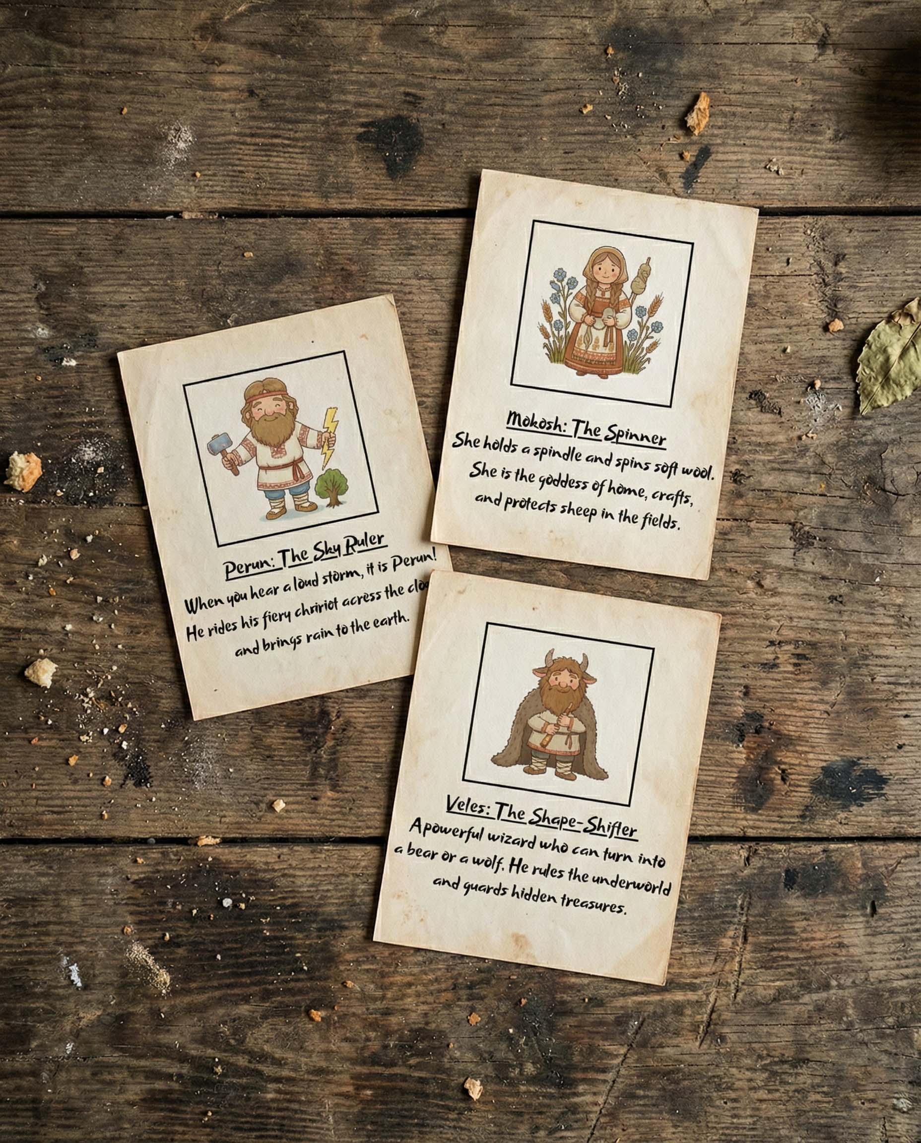 Slavic Legends: Printable Memory Game PDF